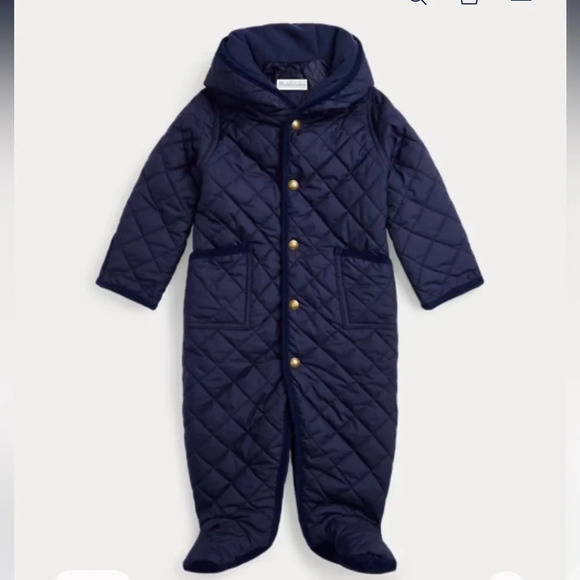 RALPH LAUREN Hooded Barn Bunting Siz6M - Picture 1 of 12